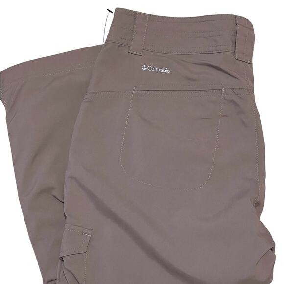 Columbia Womens Brown Button Front Cargo Hiking Pants with Pockets Size 6 - Picture 3 of 8